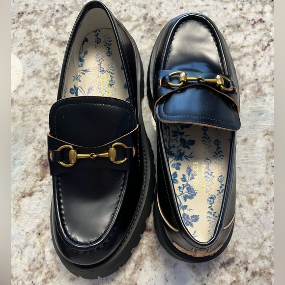 Gucci style leather College Loafer - Picture 2 of 7